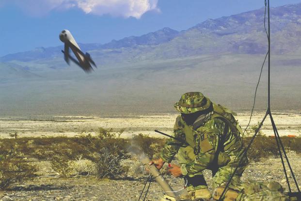 The AeroVironment's Switchblade loitering munition is now in use by the Marine Corps and Army. (Image: Courtesy AeroVironment, Inc.)