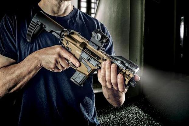 CMMG’s new Mk57 Banshee AR pistol chambered for FN 5.7x28mm. (Photo: CMMG)
