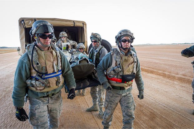 Simulated patient carried at Joint Readiness Training Center.