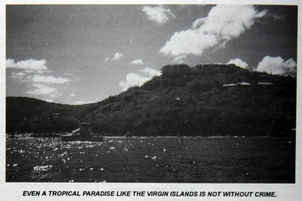 An image of a hill on the Virgin Islands shown in a 1995 issue of an NCIS bulletin. (Navy photo) An image of a hill on the Virgin Islands shown in a 1995 issue of an NCIS bulletin.
