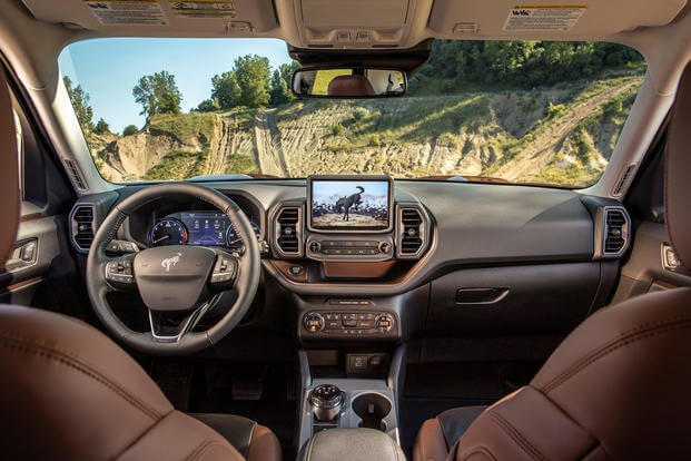 Two days into a PCS road trip, you’ll be glad to have the quiet, comfortable cabin of the Ford Bronco Sport. 