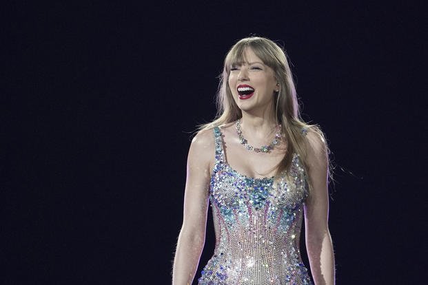 Taylor Swift performs as part of the ‘Eras Tour’ at the Tokyo Dome.