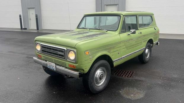 1978 International Harvester Scout II Green Front Angle