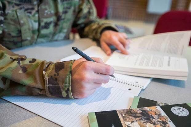 FILE -- Service members, veterans and military retirees have a number of financial aid options for education. (U.S. Army/Nell King) 