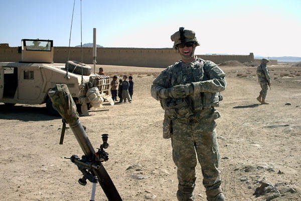 Brian Thompson in Afghanistan