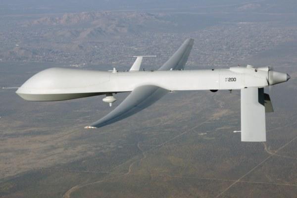 An MQ-9 Predator drone flies in this undated file photo from drone-maker General Atomics.