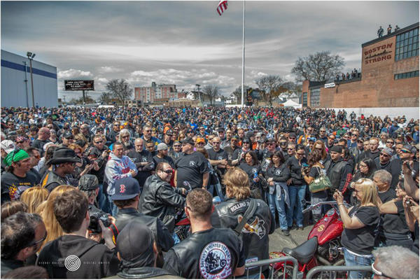 Bikers gather for the 2013 Boston’s Wounded Vet Run. (Photo Courtesy of Andrew Biggio)