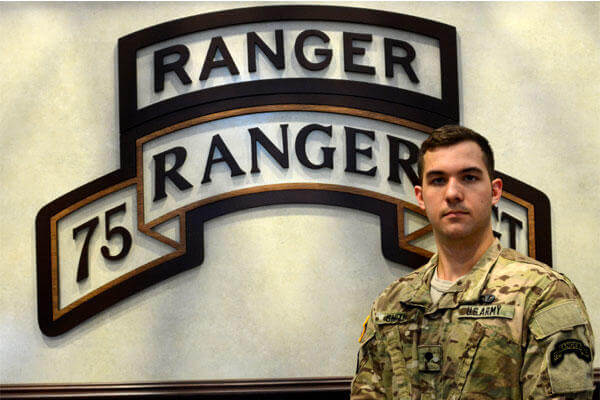 Army Spc. Luke Smith, 75th Ranger Regiment, saved the life of a drowning child, July 11, 2015, at Fort Benning, Georgia. (U.S. Army photo by Sgt. 1st Class Michael R. Noggle)