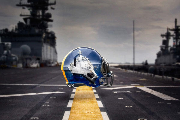 Running Back: Littoral Combat Ship – Like running backs, these fast and nimble ships can navigate through both crowded shallow and deep waters. (Image courtesy www.navysports.com)