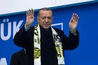 Turkish President and People's Alliance's presidential candidate Recep Tayyip Erdogan