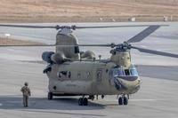 U.S. Air Force CH-47 Chinook helicopter in Poland