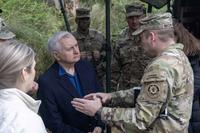 Senator Jack Reed visits Joint Multinational Training Group-Ukraine members