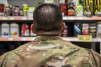 Airman shops for supplements