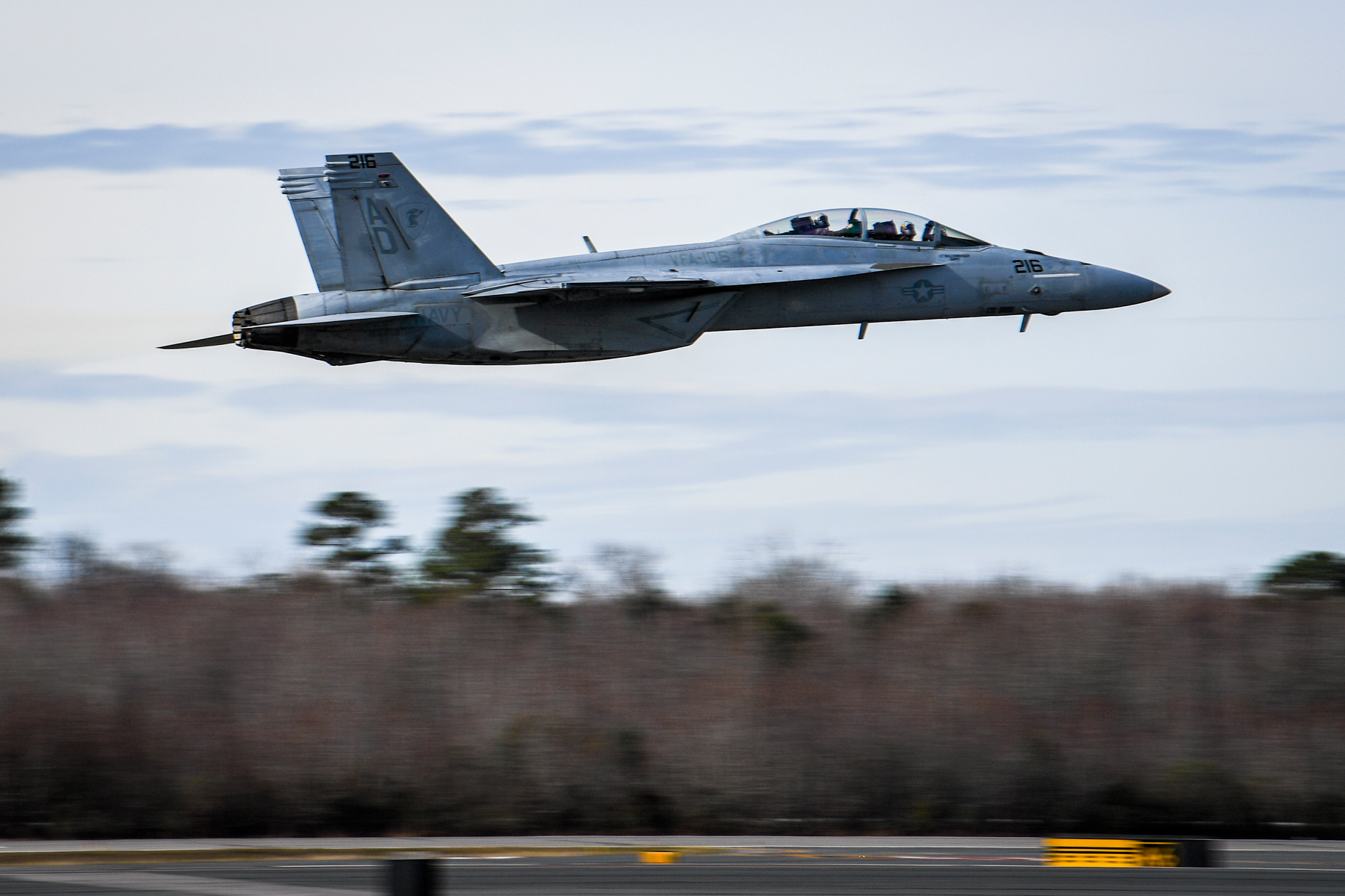 Navy F/A-18 Super Hornet Sustains Engine Damage After Hitting a