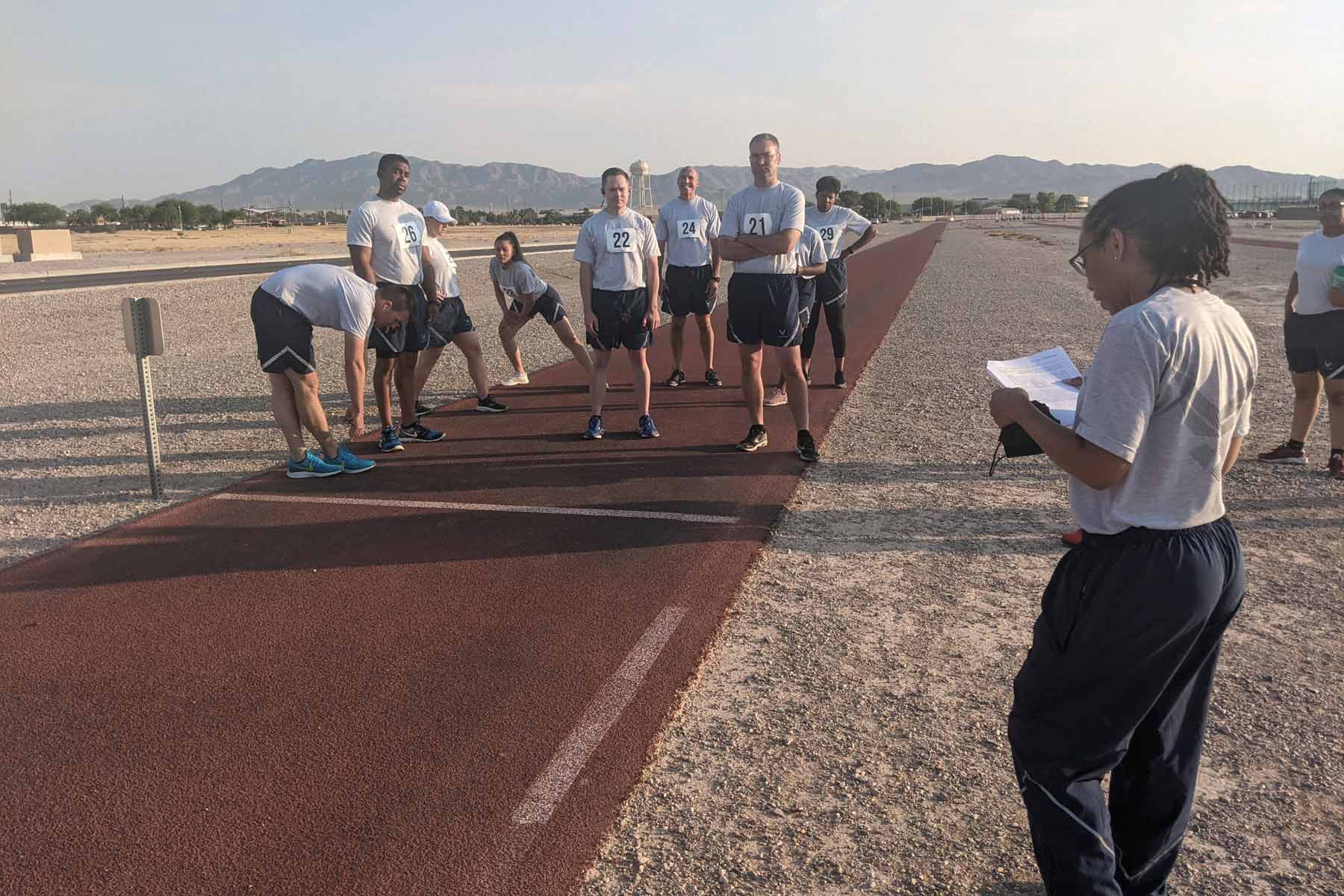 air force shuttle run