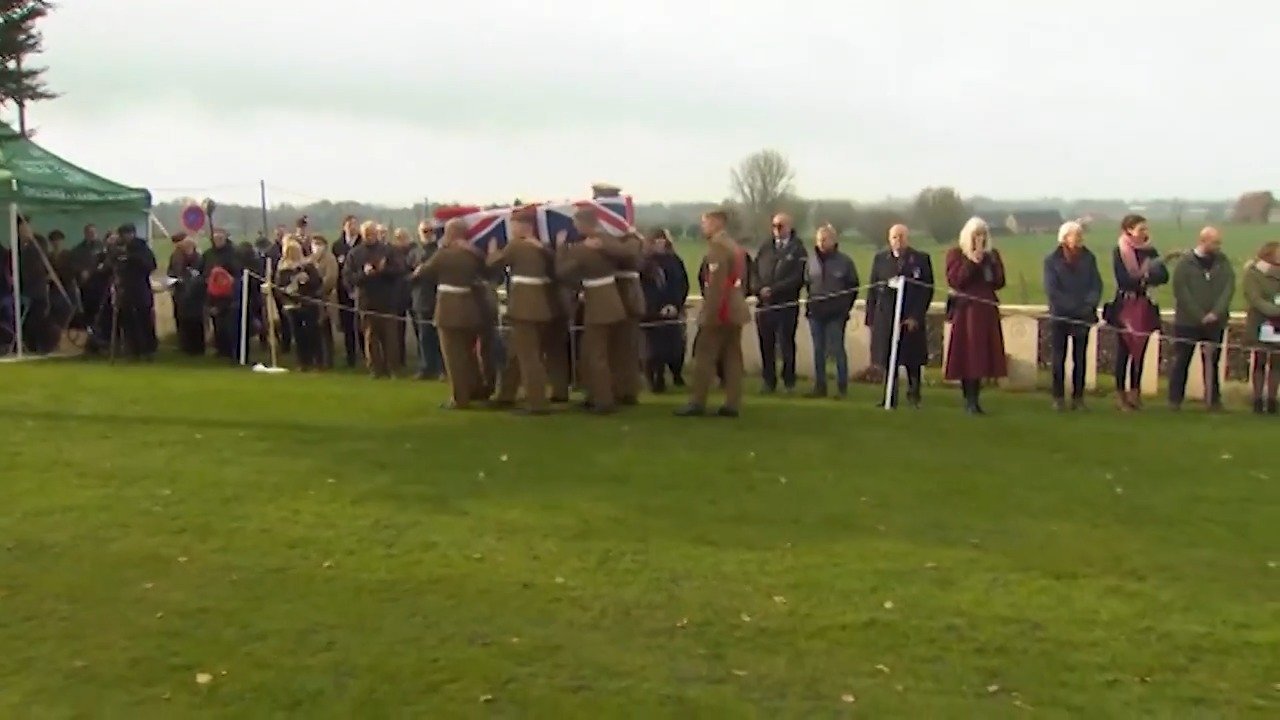 Nine British Soldiers Who Died in WWI Reburied in Belgium