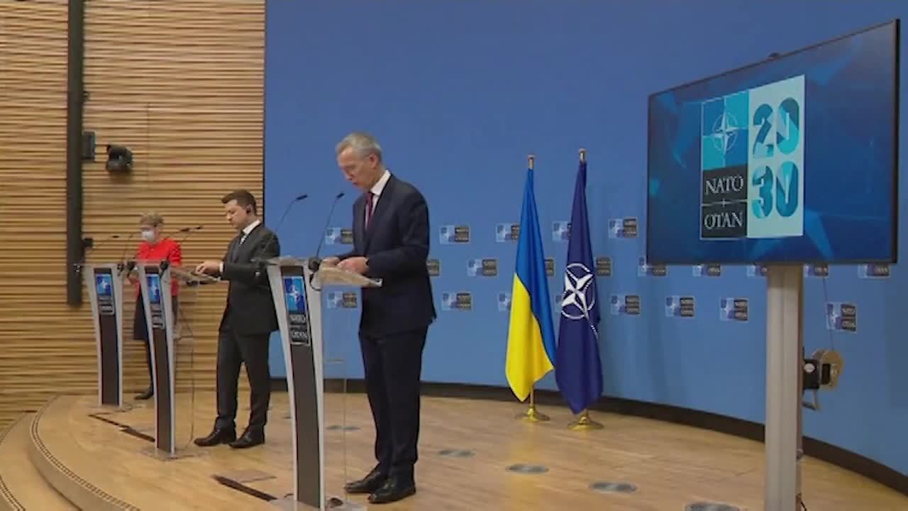 NATO Chief Pledges Support to Ukrainian Leader