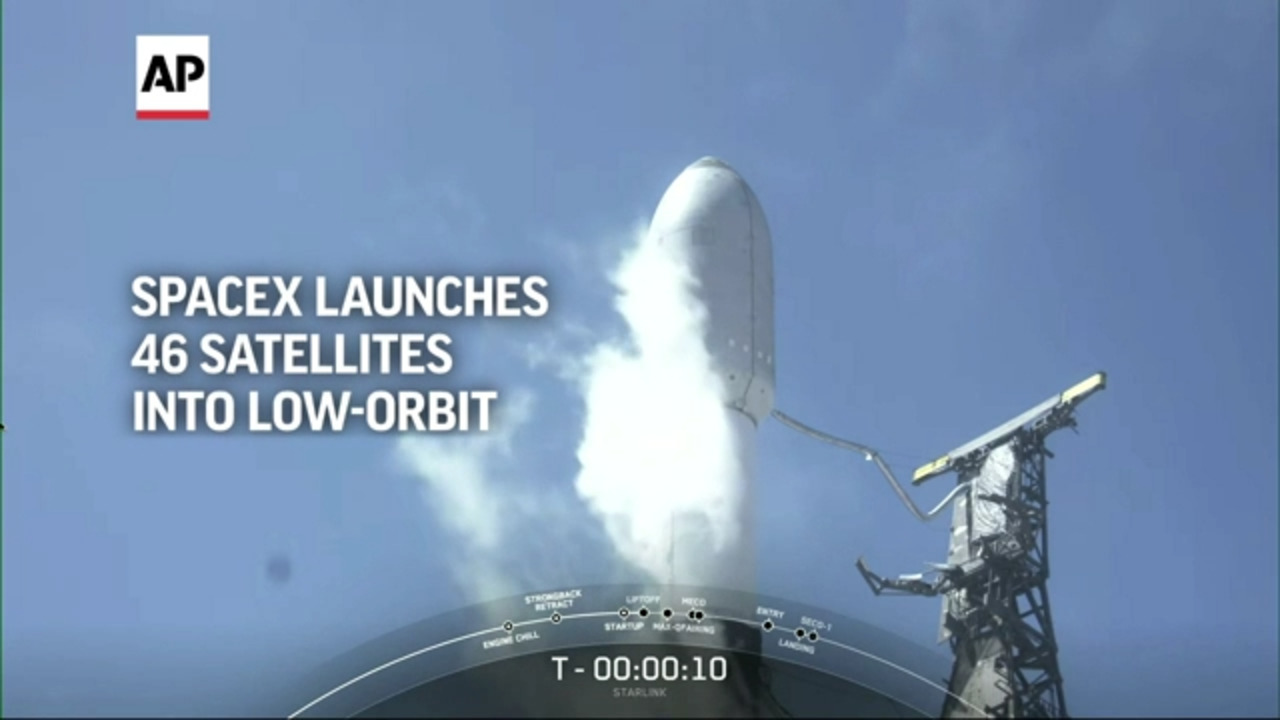 SpaceX Launches 46 Satellites Into Low-Orbit