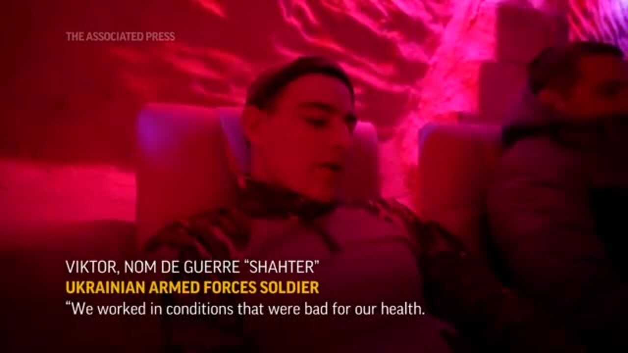 Ukrainian Soldiers Take a Break at Rehab Center