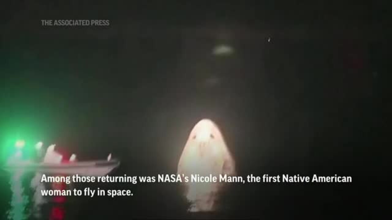 Four Astronauts Splash Down off Florida Coast