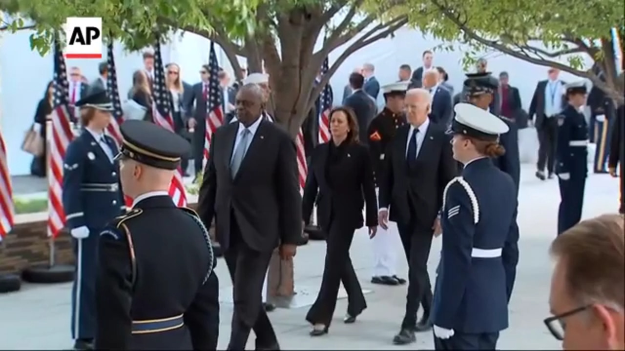 Biden and Harris Pay Respects at Pentagon on 9/11 Anniversary