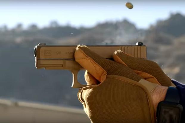 Screen grab from Glock’s video on its new G19X pistol. (Glock Inc.)