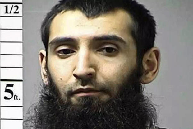 Undated booking photo of Sayfullo Saipov, charged with murdering eight people on a New York City bike path and injuring many more. (St. Charles County, Missouri Department of Corrections photo)