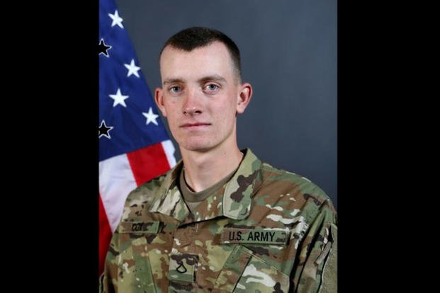 Pfc. Matthew Cox, 19, died Oct. 16 while swimming. Cox was deployed to Guantanamo Bay, Cuba, at the time. (Army)