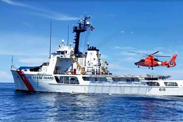 The crew of the U.S. Coast Guard Cutter Active, shown above, seized $87 million worth of cocaine before returning to Port Angeles, Washington on Friday, reports said. (US Coast Guard photo)