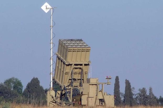 An Iron Dome launcher deployed next to Sderot, Israel, in June 2011.Natan Flayer via Wikipedia