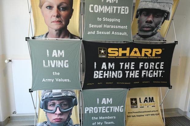 Headquarters, Headquarters Company, Medical Department Activity Bavaria, conducts its annual Sexual Harassment/Assault Response and Prevention, or SHARP, Stand-Down Day at Rose Barracks, Vilseck, Germany, April 18, 2019. (U.S. Army photo/Alain M. Polynice)