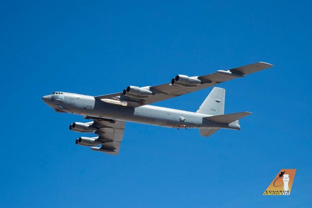The U.S. Air Force successfully conducted the first flight test of its AGM-183A Air Launched Rapid Response Weapon, or ARRW, on a B-52 Stratofortress aircraft on June 12 at Edwards Air Force Base, California. (U.S. Air Force)