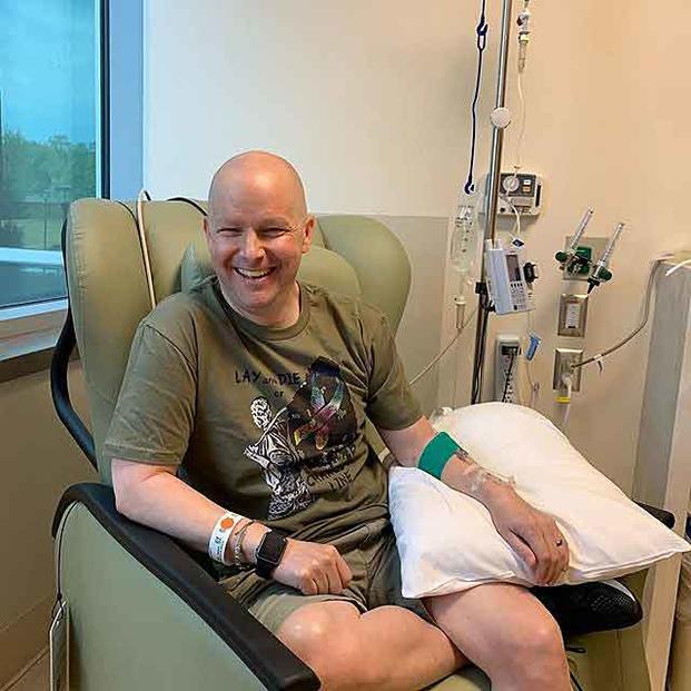 Ron Shurer undergoes cancer treatment on Sept. 17, 2019. Instagram photo