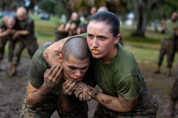marines in boot camp