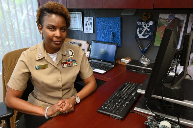 Navy Personnel Specialist 1st Class Tonya Roberts. (U.S. Navy/Kathleen Gorby)