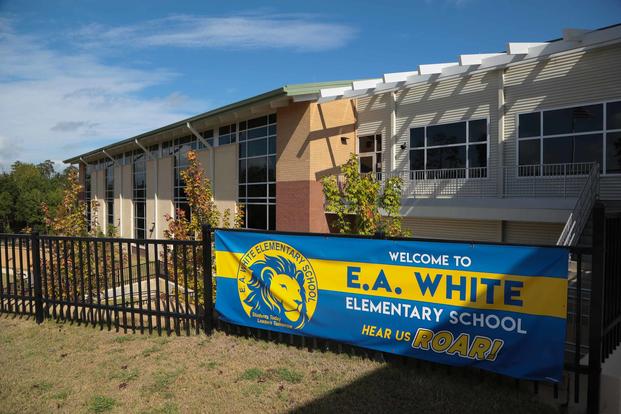 Grand opening of E. A. White Elementary School at Fort Benning.