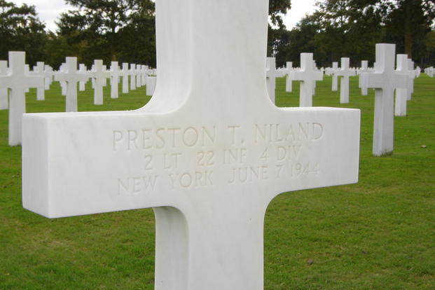Preston Niland grave marker