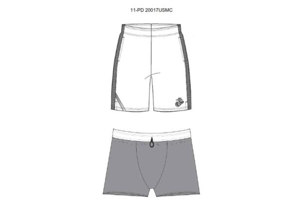 The new U.S. Marine Corps PT shorts. 
