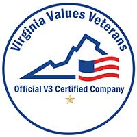 Virginia Values Veterans. Official V3 Certified Company