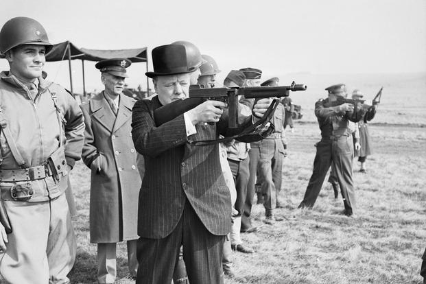 Winston Churchill machine gun