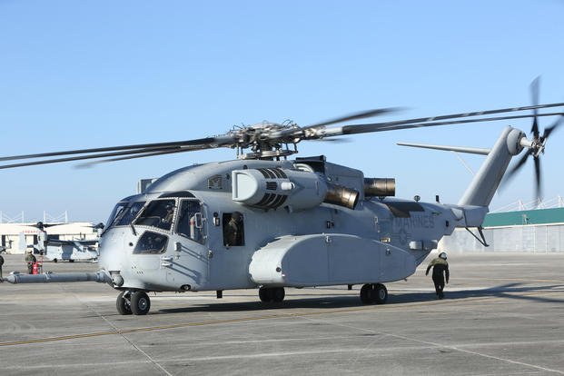 CH-53K King Stallion prepares to take off at Marine Corps Air Station New River