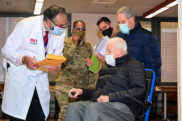 Veterans Affairs Medical Center in Baltimore covid vaccine veteran