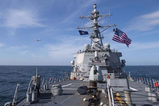Arleigh Burke-class guided-missile destroyer USS Donald Cook.