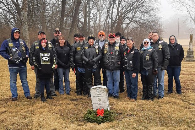 Volunteers for Wreaths Across America found a Medal of Honor recipient buried in the same cemetery as two others