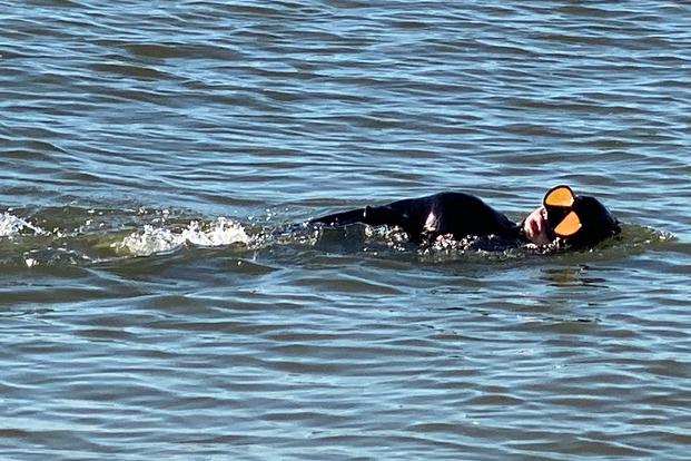 Stew Smith bay swimming