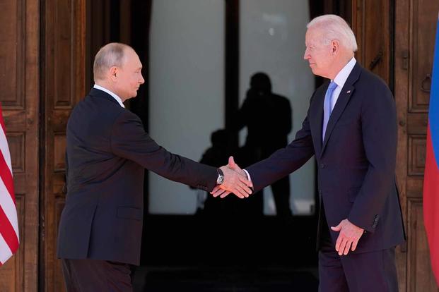 President Joe Biden and Russian President Vladimir Putin.