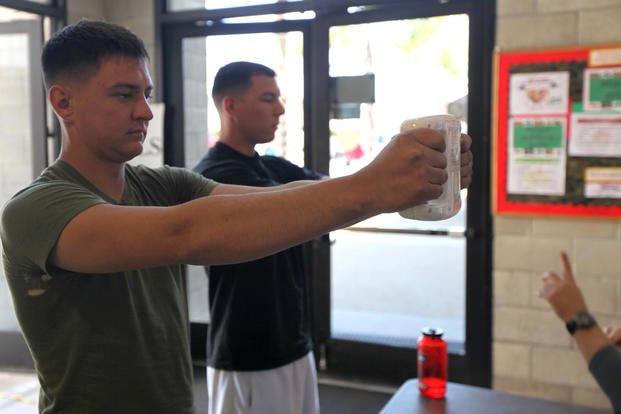 Marines use body-fat analyzers.