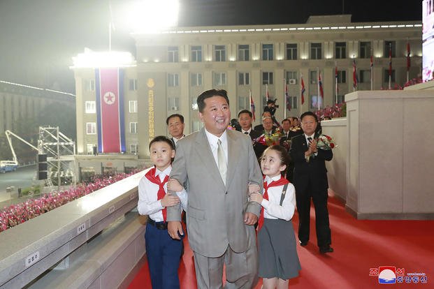 North Korean leader Kim Jong Un celebrates the nation's 73rd anniversary.