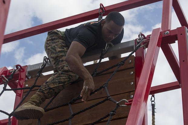 Marine competes in tactical athlete competition.