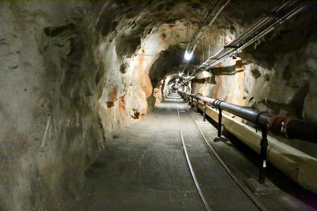 Tunnel inside the Red Hill Underground Fuel Storage Facility in Pearl Harbor.